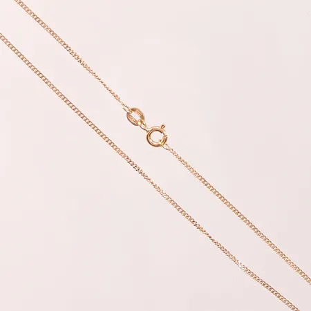 Kedja pansar, 36cm, bredd:1mm, 18K 2,2g.
