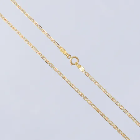 Kedja, ca 49,5cm, bredd 1,6mm. 18K Vikt: 2,2 g