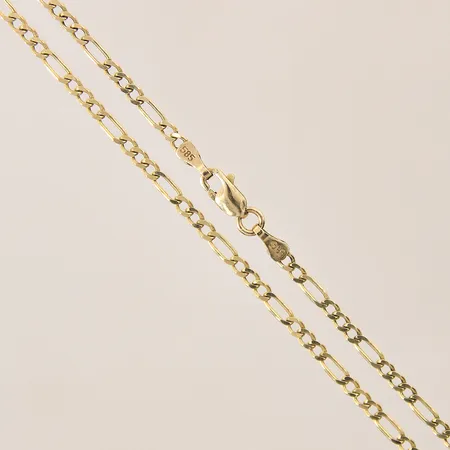 Kedja Figaro, längd 50,5cm, bredd 2,3mm, 14K Vikt: 5,4 g