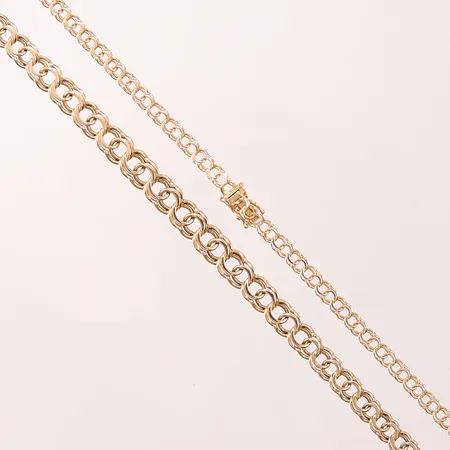 Collier Bismarck, 45cm, bredd:4-7mm, 18K 18,8g.