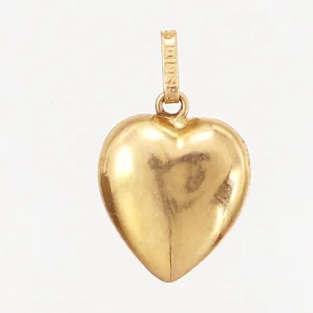 Hänge hjärta, 11x20mm, något bucklig, 18K Vikt: 0,7 g