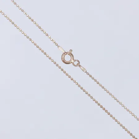 Kedja kullänk, ca 41cm, bredd 1,2mm. 925/1000 silver Vikt: 1,8 g