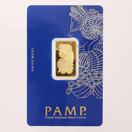 Guldtacka PAMP, C202543, brutet etui, 24K 10g.