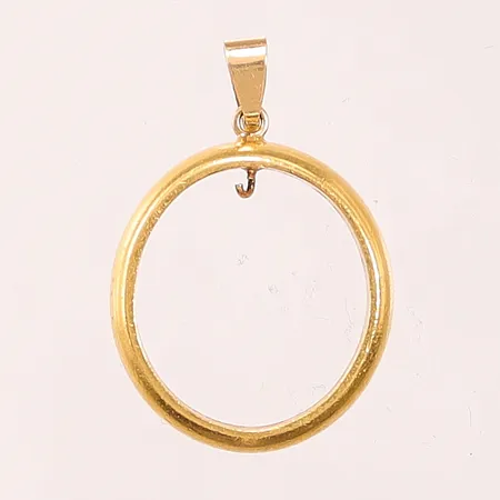 Hänge, ögla i 18K, gravyr, omgjord ring, 23K 10,3g.