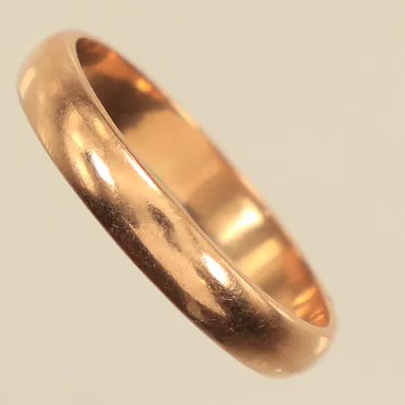 Ring, stl 18, bredd 3,5mm, 14K Vikt: 2,8 g