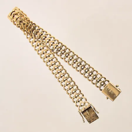 Armband Fiskben, längd 20,5cm, bredd 10mm, 18K Vikt: 27,7 g