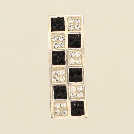 Hänge med stenar, ca 9x26mm, Guldfynd, 925/1000 silver  Vikt: 4,8 g