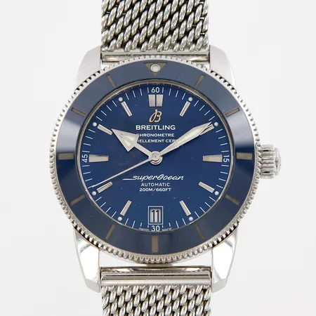 Herrur Breitling Superocean Heritage, Ø42mm, stål, Automatisk, safirglas, ref: AB201016/C960, serienr: 5006057, datum, cert etui Warranty-kort, september år 2017, extra länkbit, ytterkartong, något repigt/fläckigt glas