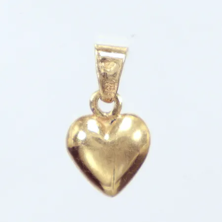 Hänge, hjärta, längd 1,5cm, massiv, 18k Vikt: 1,8 g