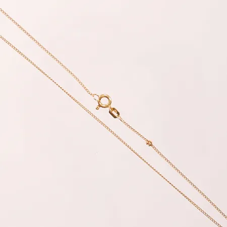 Kedja, 42cm, knut, 18K 1,5g.