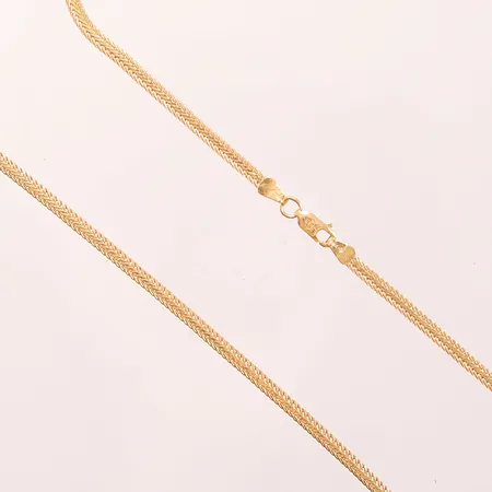 Kedja, 42cm, bredd:3mm, 18K 9,3g.
