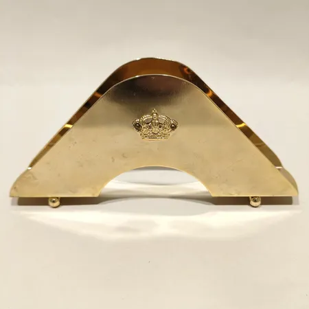 Servettställ, Skultuna, mässing, längd 17cm, bredd 31,6mm