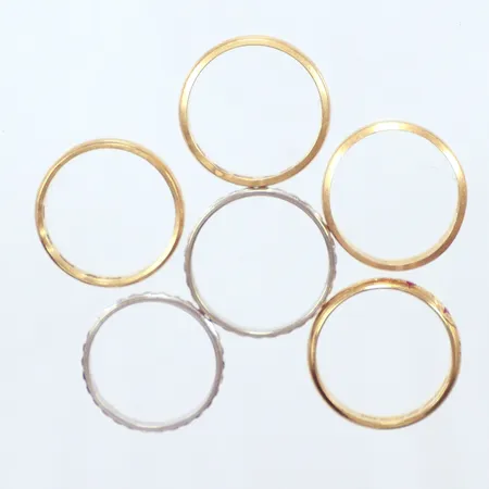 5 ringar, 18k Vikt: 18,8 g
