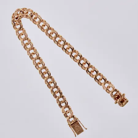 Armband Bismarck med stav, längd: ca 21,5cm, bredd: ca 8mm, 18K Vikt: 22,6 g