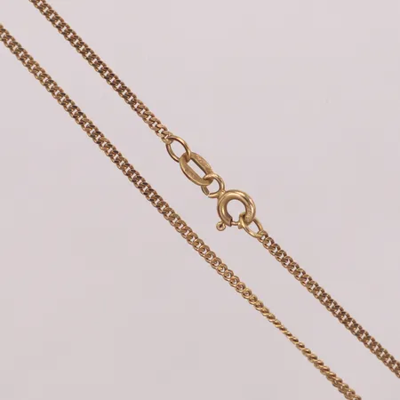 Kedja pansar, längd 57cm, bredd 1,5mm, 18K  Vikt: 5,4 g