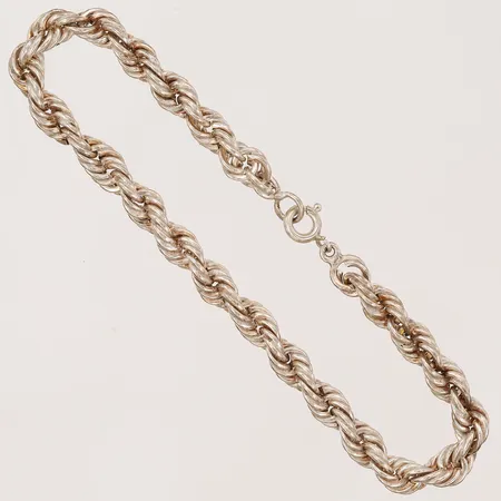 Armband, Cordell, längd: 18,5 cm, bredd: 5 mm, silver. Vikt: 5,3 g