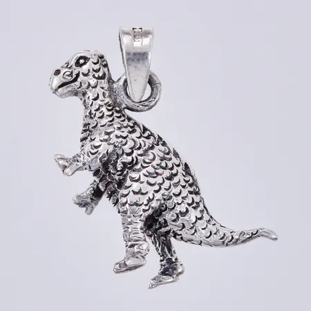 Hänge Dinosaurie, längd: ca 2cm, bredd: ca 5-15mm, GHA, 925/1000, silver Vikt: 4,3 g