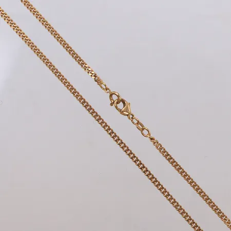 Kedja pansar, längd 52cm, bredd 2,5mm, balestra, 18K  Vikt: 15,9 g