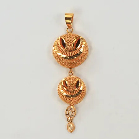 Hänge, 65x20mm, 21K Vikt: 4,9 g