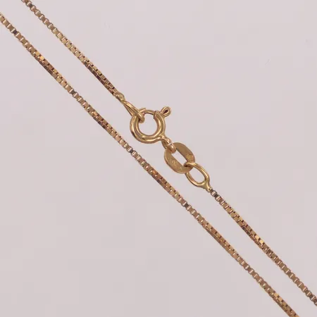 Kedja venezia, längd 42,5cm, bredd 1mm, 18K  Vikt: 2,6 g