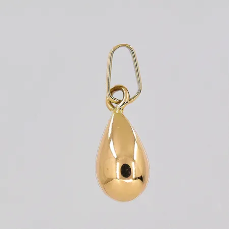 Hänge, droppe, 5,6x15mm inklusive ögla, ihålig, 18K Vikt: 0,4 g
