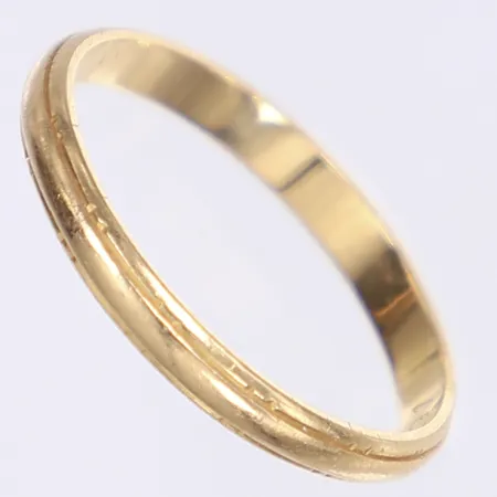 Ring, stl 20½, bredd 3mm, 18K Vikt: 3,1 g