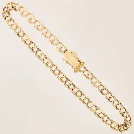 Armband Bismarck, längd 18,5cm, bredd 4,5cm, GHA, 18K Vikt: 7 g
