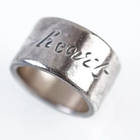 Ring Efva Attling, silver, stl 18(57), bredd 12mm Vikt: 14,6 g