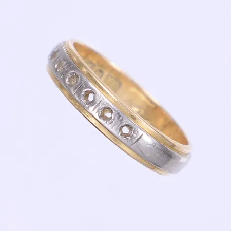 Diverse guld , stl 17½ defekt saknar sten, 18K Vikt: 4,7 g