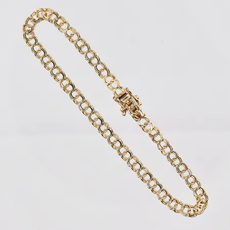 Armband Bismarck, 18,5cm, bredd 4,4mm, 18K Vikt: 5,8 g