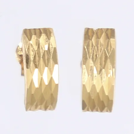 Ett par örhängen, 11x4mm, 18K Vikt: 0,7 g
