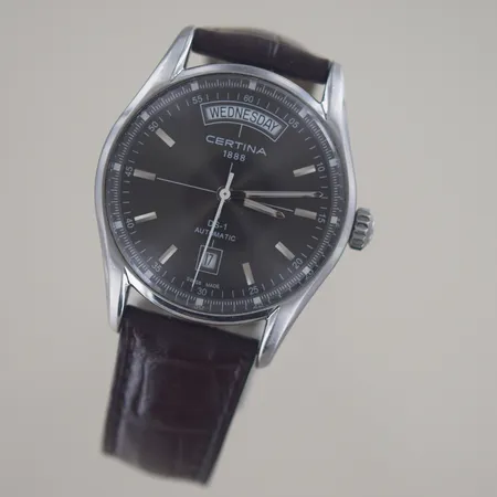 Herrur Certina DS-1 automatik Day-Date, snr12BC1271827, refnr:C006430, diam 39 mm, läderarmband, innermått: inklusive ur ca 16,5 cm (något reglerbar)