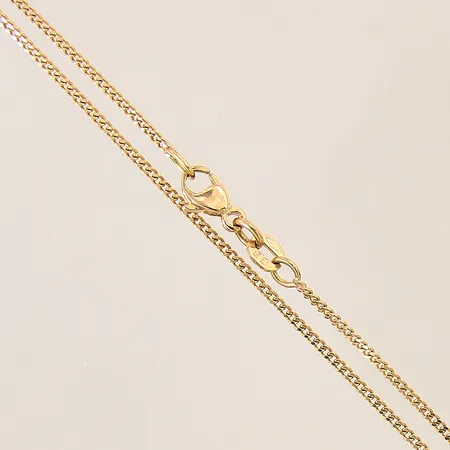Kedja Pansar, längd 41,5cm, bredd 1mm, 18K  Vikt: 3,5 g