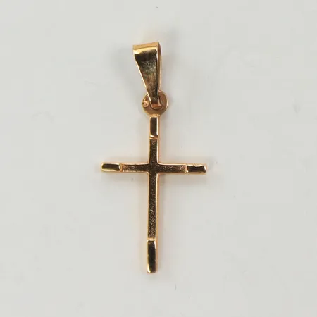 Hänge kors, 25x11mm, 18K Vikt: 0,7 g