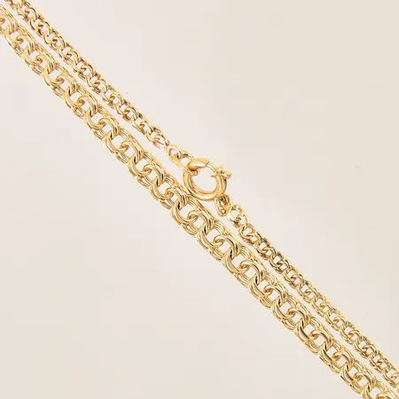 Collier doserad Bismarck, längd 52,5cm, bredd 3-5mm, 18K Vikt: 15,7 g