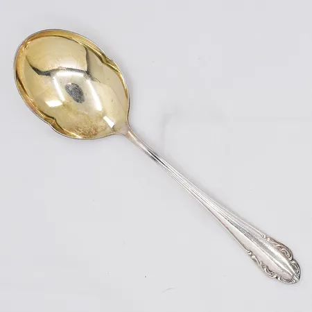 Serveringssked, 23cm, modell Haga, längd 23cm, förgylld del, silver 830/1000 Vikt: 104,3 g