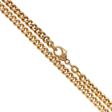 Halskedja Pansar, 18K guld, Balestra Italien, Guld Carlsén Ab (CCC), längd 44,5 cm, bredd 4 mm, tjocklek 2,3 mm, fint skick Vikt: 13,5 g