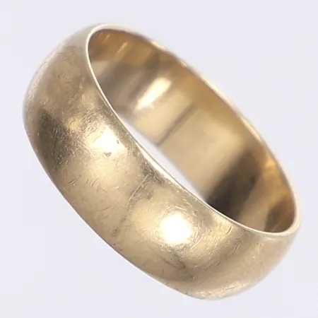 Ring, stl 19½, bredd 7mm, repig, 14K Vikt: 6,8 g