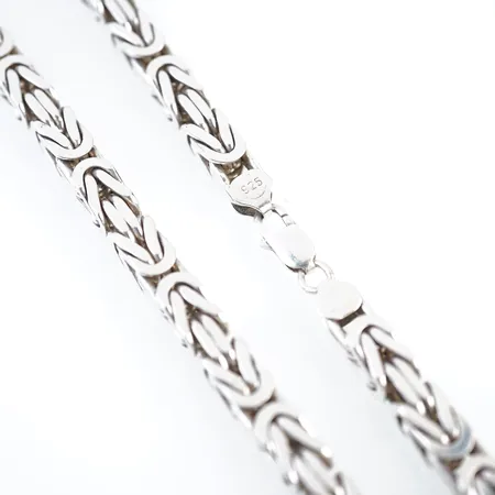 Halkedja, kejsar, silver, 55cm, bredd 8mm, 925/1000 Vikt: 181,5 g
