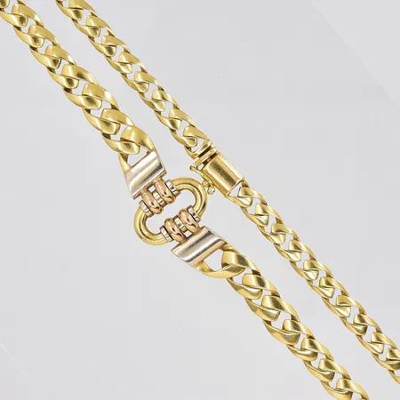 Collier, 45cm, bredd 5,5-17,6mm, 18K Vikt: 34,2 g