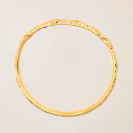 Armring, Ø4,8cm, skev/bucklig, defekt, 21K Vikt: 5,7 g