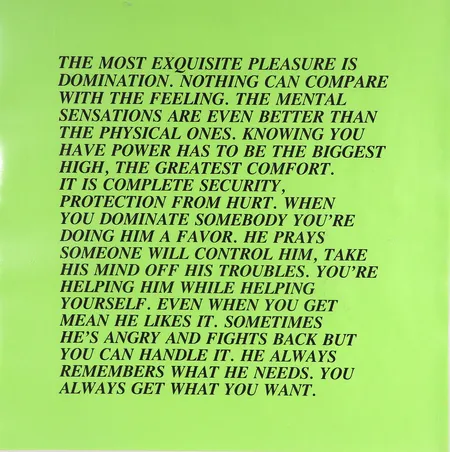 Grafiska blad,  fem stycken, Jenny Holzer, "Inflammatory Essays", bladstorlek 43x43cm, ej ramade. 