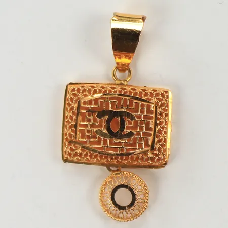 Hänge, 35x19mm, 21K Vikt: 2,9 g