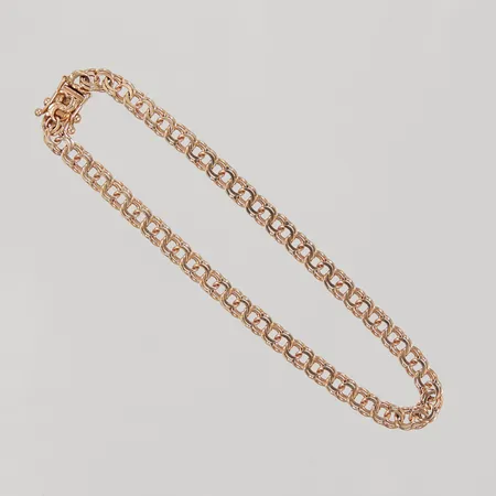 Armband Bismarck, 18cm, bredd 4,2mm, Hallberg år 1967, 18K,  Vikt: 6,3 g