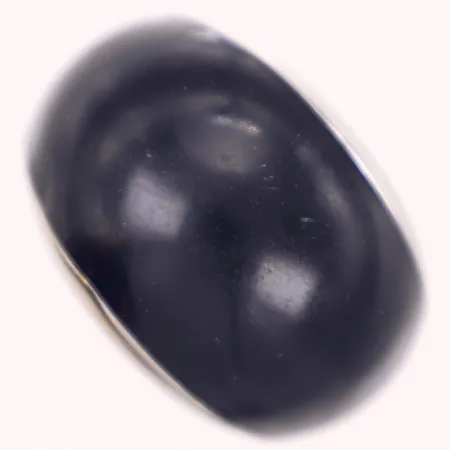 Ring, Calvin Klein, stl 17, bredd 18,5mm, svart emalj, repor, vitmetall