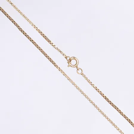 Halskedja Venezia, 61,5cm, bredd 1,5mm, något bucklig, roséguld 14K Vikt: 8,6 g