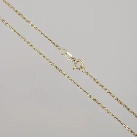 Halskedja pansar, längd 56,5 cm, bredd 1,3 mm, öppen ögla, 18K Vikt: 4,2 g