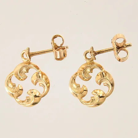 Ett par örhängen, 16x11mm, 18K Vikt: 1,4 g