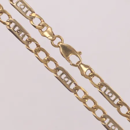 Kedja, längd 62cm, bredd 4,5mm, 18K  Vikt: 21,6 g