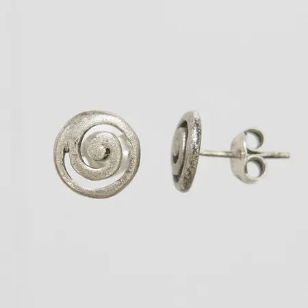 Ett par örhängen, Ø 10mm, 925/1000 silver Vikt: 2,1 g